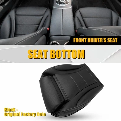 For 2015-2021 Mercedes Benz C250 C300 C400 Left Driver Bottom Leather Seat Cover - Image 1 of 4