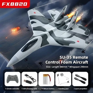 RC Aircraft War 3CH SU35 Remote-controlled Fighter Jet Foam Plane Model with LED - Picture 1 of 10