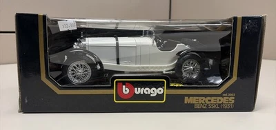 Butago 3002 Mercedes Benz SSKL 1931 Blanco Diecast Modelo Coche Escala 1/18  Foto 1 de 4