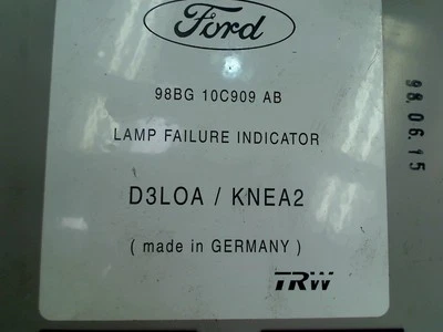 CENTRALINA VARI Ford Cougar (ECX/W) Coupé 2.5 24V (LCBA) 1999 98BG10C909AB - Immagine 1 di 2