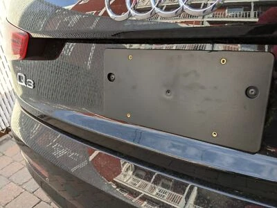 Rear License Plate Tag Mount Holder Bracket for AUDI Q3 RS Q3 2013-2025 +Screws - Image 1 of 4