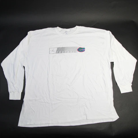 Florida Gators Port Company Long Sleeve Shirt Men's White Used Cover