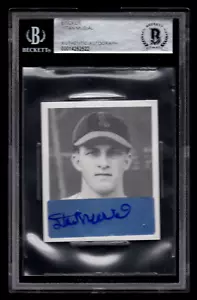 STAN MUSIAL SIGNIERT 2001 BOWMAN HERITAGE 1948 NACHDRUCK ROOKIE AUTO #36 BECKETT " - Bild 1 von 2