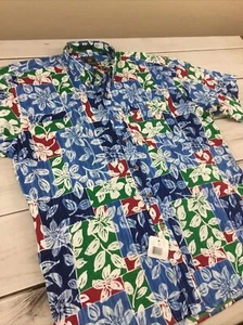 Vintage NWT Chaps Ralph Lauren Hawaiian Floral Button Up Shirt Men’s Size XL - Picture 1 of 12