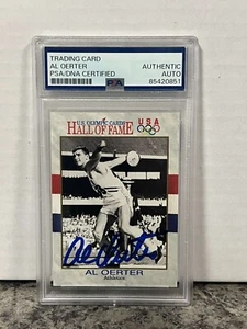 Al Oerter PSA/DNA Certified Authentic Auto Trading Card - Bild 1 von 2