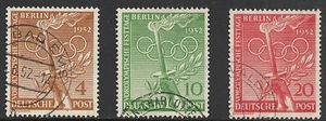 BERLIN SCOTT 9N81 - 9N83 USED SET - 1952 PRE-OLYMPICS DAY FESTIVAL CAT 42,90 $ - Bild 1 von 2
