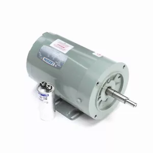 113939.00 1/2HP LEESON Milk Transfer Electric Motor, TEFC, 3450 RPM, 56CZ 113939 - Picture 1 of 5
