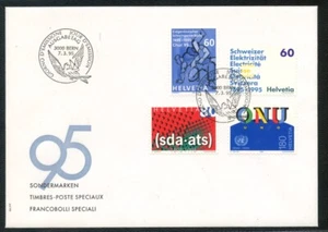 Busta 1995 - SVIZZERA - SERIE DI PROPAGANDA 4v. - BUSTA FDC - LOTTO/25280 - Picture 1 of 1