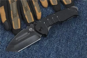 New 440C Steel Blade G10 Handle Tactics Survival Pocket Folding Knife VTF59G - Picture 1 of 8