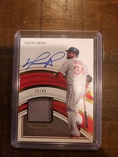 2023 Immaculate Collection David Ortiz Autographed Materials Jersey Auto #/49