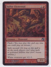 Magic: The Gathering MTG Planar Chaos "Sulfur Elemental" FOIL NM (1) x1 1x