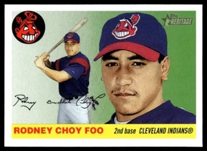 2004 Topps Heritage SP Baseball Rodney Choy Foo RC Cleveland Indians #85 NM - Picture 1 of 2