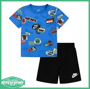 Set maglia e pantaloncino Nike Sportswear baby completo estivo bambino casual - Foto 1 di 4