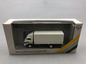 MAN G 90 - Europa So.Mo. Pianale / telone Herpa 1:87 H0 mai usato IMBALLO ORIGINALE - Foto 1 di 6