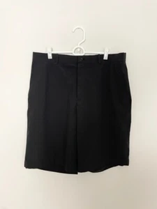 Slazenger Mens Golf Short Size 35 Black Flat Front Pocket Logo - Picture 1 of 11