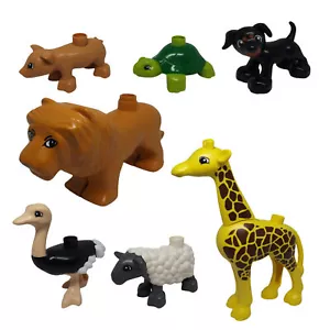 LEGO Duplo Tiere Bauernhof Zoo Nilpferd Elefant Strauß Löwe Huhn Hund Katze - Bild 1 von 116