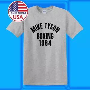 Mike Tyson Boxeo 1984 Hombre Gris Talla S-5XL - Imagen 1 de 1