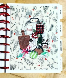 Farmhouse Plate Merry Christmas Holiday Dashboard 4 use w/ Classic HAPPY Planner - Picture 1 of 3