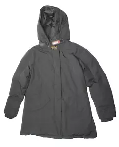 Woolrich Blizzard Black Down Feather Filled Hooded Parka Womens Size XS - Picture 1 of 9