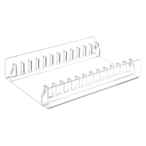 Acrylic CDs Storage Rack with AntiSlip Base Holds 12 Standard CDs for Desktop - Picture 1 of 8