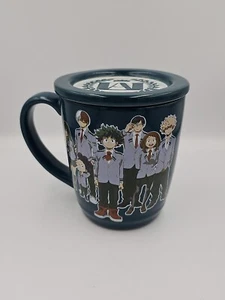 Funimation My Hero Academia Coffee Cup / Mug With Lid / Coaster - Anime - Manga - Picture 1 of 9