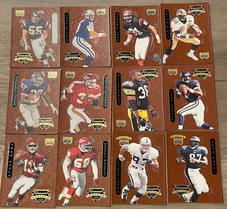1996 Playoff Contenders Football Genuine Leather Complete Your Set, You Pick One - Image 1 of 2