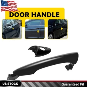 1/2SET Front LH Left Side Exterior Door Handle Black For 2011-15 Hyundai Sonata - Picture 1 of 19