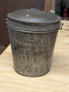 Antique Primitive Tin Cake/Bread/Pudding Mold/Mould Mason's - Picture 1 of 7