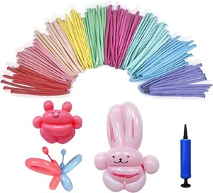 Modellier Luftballons Für Tiere Mit Pumpe 260Q Magische Latex Ballon Party Bunt - Bild 1 von 5