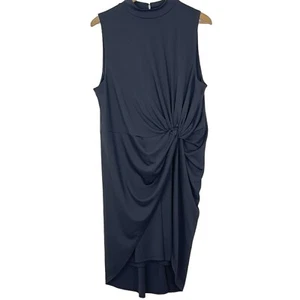 Bar III Damen Kleid Jersey Strick Rüschen Twist Vorderseite Ärmellose Hülle schwarz XXL - Bild 1 von 6