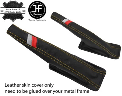 Gelb Naht Leder Handbremse für Audi Coupe Gt B2 Quattro Ur 85-1991 Sport - Bild 1 von 3