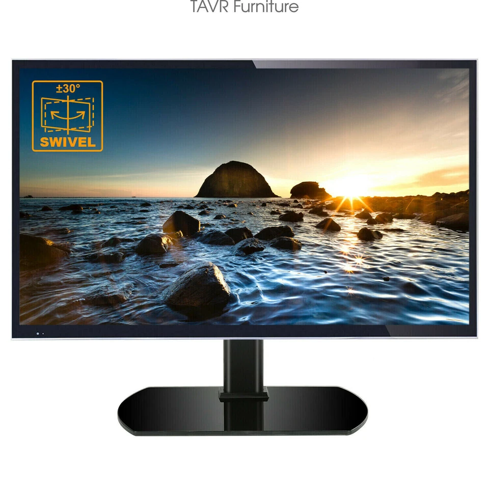Swivel Table top TV Base with Mount for 27-55 inch TVs - Image 1 of 4