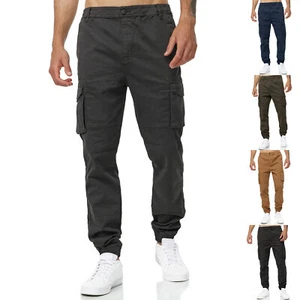 Tazzio Cargohose Regular Fit Herren Jogger Hose Stoffhose Stretch Designer Chino - Imagen 1 de 24