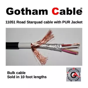 Gotham Audio 11051 GAC-4 ROAD Star Quad Mikrofonkabel PUR Mantel - Großpackung Kabel - Bild 1 von 3