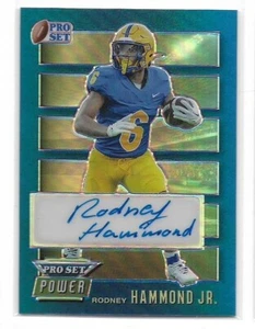 Rodney Hammond Jr. 2024 Pro Set, blue prizm auto rookie #d 1 / 12 SSP - Picture 1 of 1