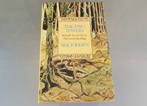The Two Towers J.R.R. Tolkien - The Lord Of The Rings 1987 H/C D/J RARE 2nd Ed - Picture 1 of 14