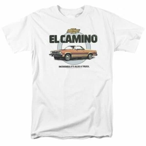 Chevrolet Also A Truck T Shirt Mens Licensed El Camino Chevy Tee White - Picture 1 of 2