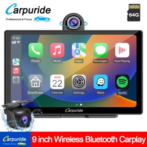 Carpuride 9" Car Bluetooth Wireless Apple CarPlay Android Auto TouchScreen Radio - Picture 1 of 14
