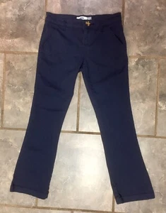 OLD NAVY Kids Youth Blue Pants Trousers Stretch Adjustable Waist Size 7 Regular - Picture 1 of 7