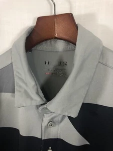 Under Armour Men’s Shirt 100% Polyester Loose Fit Short Sleeve Button-Front LG - Picture 1 of 5