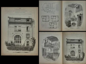 STRASBOURG, 6 RUE STOEBER, VILLA KRAFFT -GRAVURES 1902- HENRI-GUSTAVE KRAFFT - Picture 1 of 1