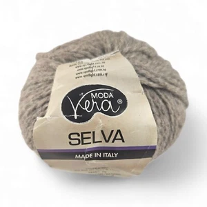 Moda Vera Selva Knitting Yarn Wool Alpaca Blend 50g Light Grey Italy - Picture 1 of 3