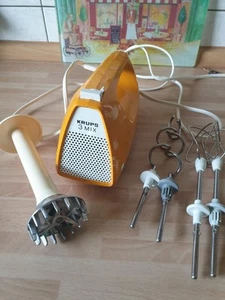 Krups 3 Mix Type 390 Vintage Retro Mixer Handrührgerät 140W Orange mit Aufsätzen - Bild 1 von 8