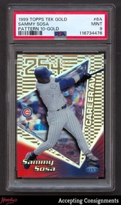 1999 Topps Tek Gold Pattern 10 #6A Sammy Sosa 2/10 CUBS PSA 9 MINT - Picture 1 of 2