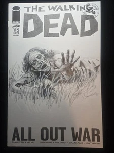 The Walking Dead 115, Blank Variant Sketch by Daniel Crutcher, Image Comics - Picture 1 of 11