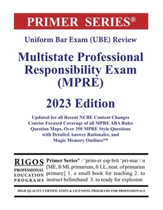 Primer Series Uniform Bar Exam (UBE) Review Multistate Professional Responsibili - Picture 1 of 1