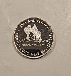 1976 Ruidoso New Mexico 1oz .999 Fine Silver Round - Picture 1 of 4