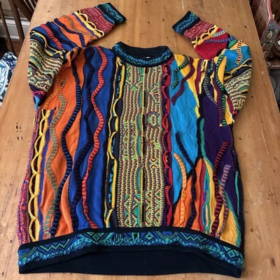 Vintage COOGI Chunky Men’s S Australia Pullover Sweater 74095 Multi 100% Cotton - Image 1 of 4