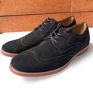 Hush Puppies Schuhe Herren Größe 13 marineblau Wildleder Geflügel Ez elegante Halbschuhe neu - Bild 1 von 10