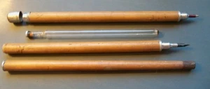 ANTIKER GADGET STIFT & BLEISTIFT ZEIGER STICK, SWAGGER CANE Stick 34" LANG - Bild 1 von 4